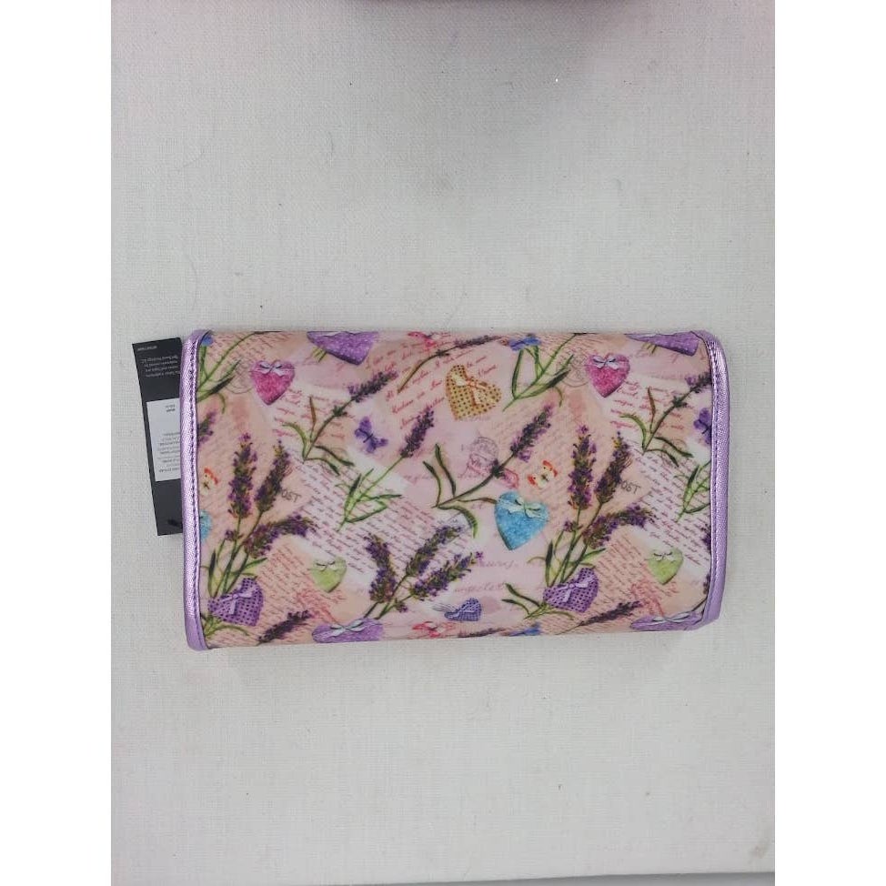Tahari Hanging Case Travel Lilac Sweethearts Cosmetics Lingerie NEW Floral
