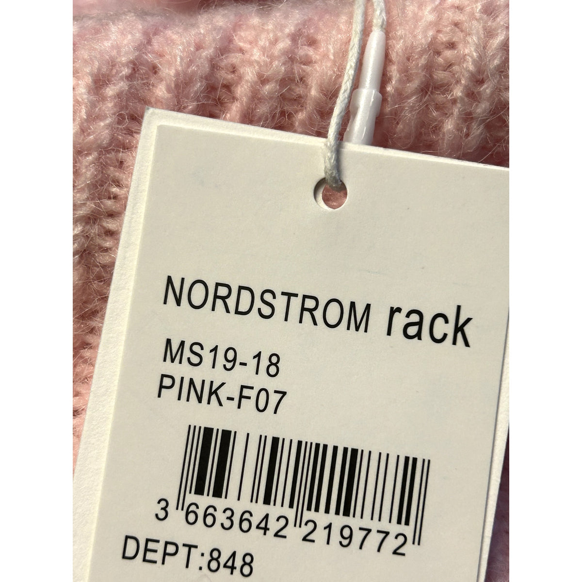 Frnch Paris NWT Cable Knit Turtleneck Sweater Pink F07 Size Small /Medium