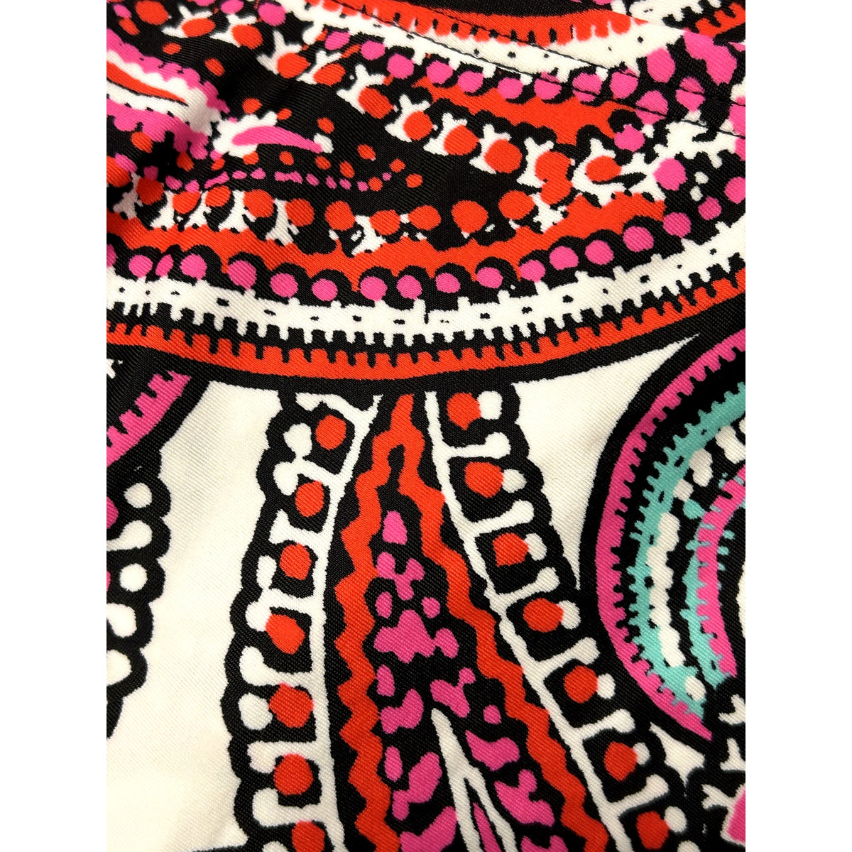 Island Escape NWT Prado Beach Tiered Bandini Swim Top Paisley Pink Size 14