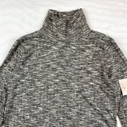 14th and Union gray Mélange Marled Rib Turtleneck long sleeve sweater medium NEW