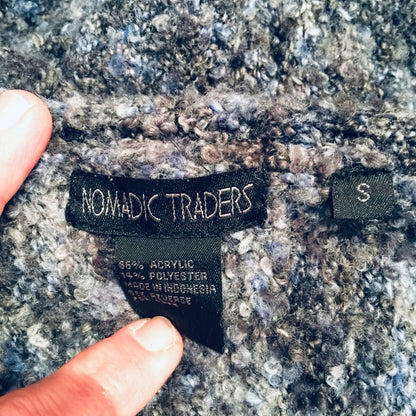 Nomadic Traders Small Sweater Cardigan bell sleeve Knit Short Sleeve