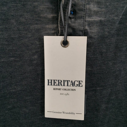 NWT Heritage Collection Hooded Sweatshirt Long Sleeve Button Up Gray Size XXL