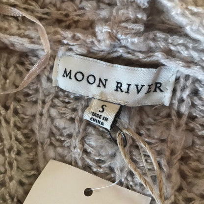 Moon River NWT Knit Front Pocket Cardigan Grey Small Speckled Lightweight