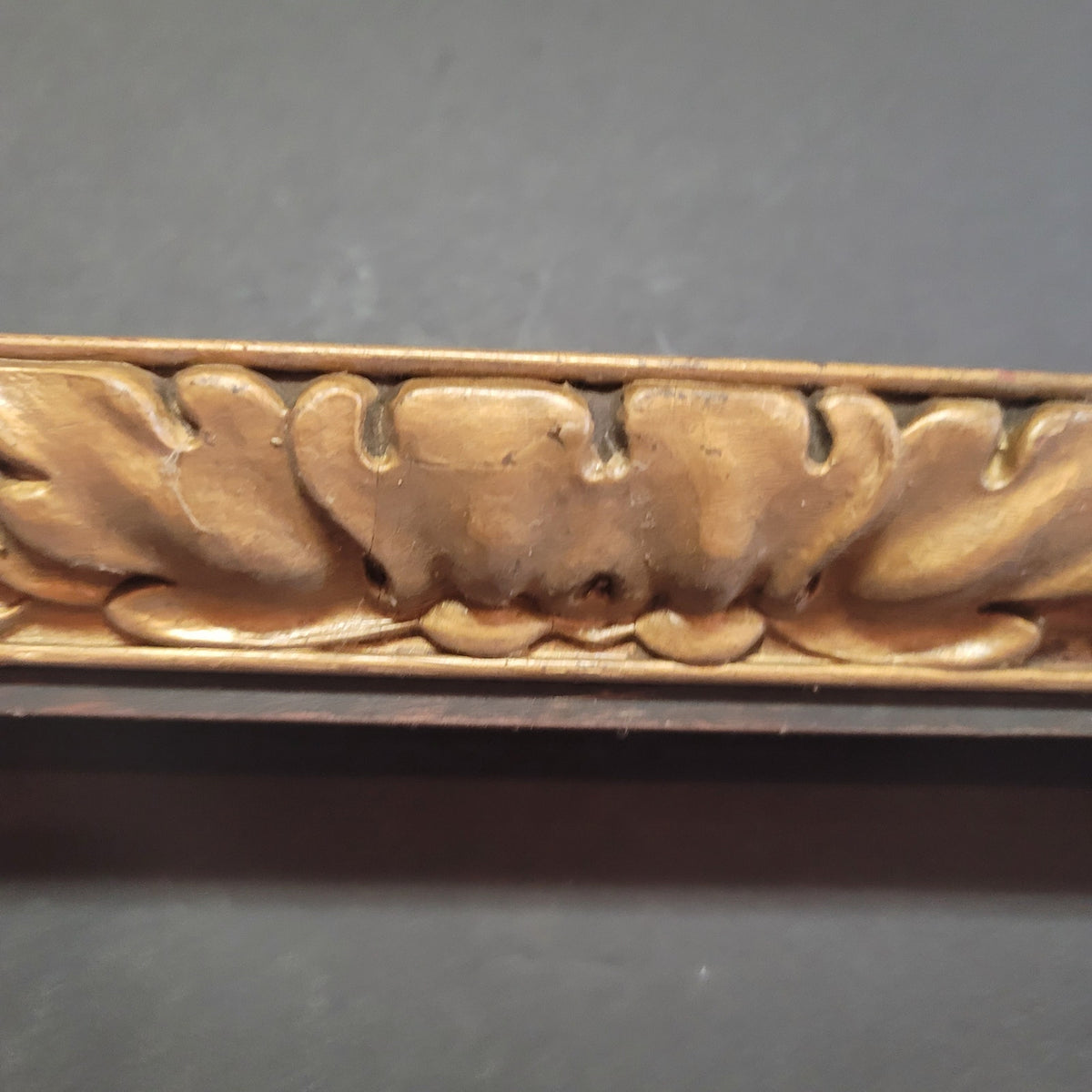 Antique wood frame gold Picture Frame 22" x 18 Oak Leaf Motif