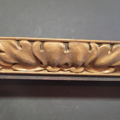 Antique wood frame gold Picture Frame 22" x 18 Oak Leaf Motif