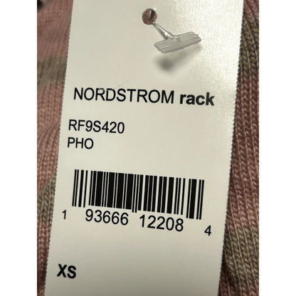 Splendid NWT Tradewinds Pink Gray Striped Crewneck Sweater Size XS