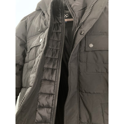 Vince Camuto Hooded Lined Puffer Zip Front Coat Size Small in Black NWT