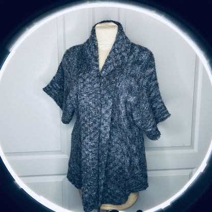Nomadic Traders Small Sweater Cardigan bell sleeve Knit Short Sleeve