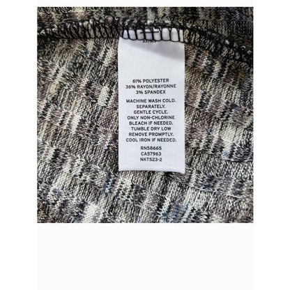 14th and Union gray Mélange Marled Rib Turtleneck long sleeve sweater medium NEW