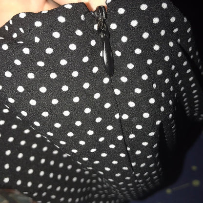 Rachel Roy Polka Dot Handkerchief Hem Midi Dress