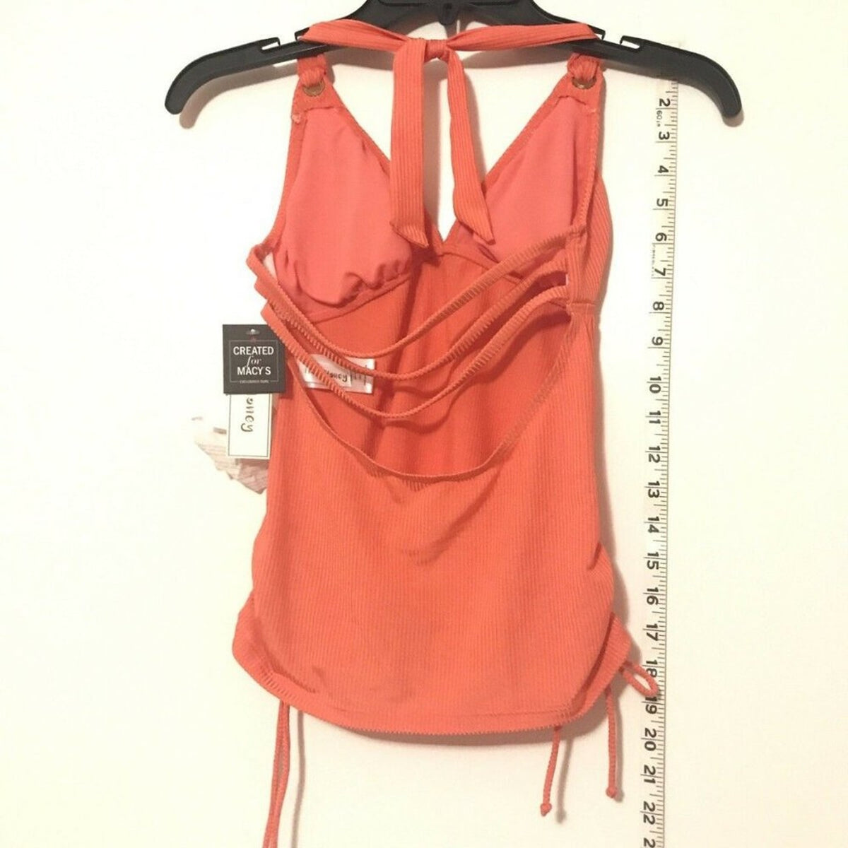 NWT Hula Honey Juniors' Shimmer Rib Halter Tankini Size XSmall