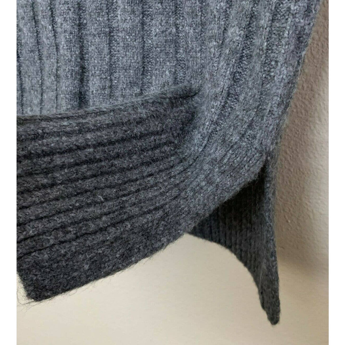 Halogen Women Skirt Large Gray Dark Heather NEW Knee Length Pencil Sweater Skirt