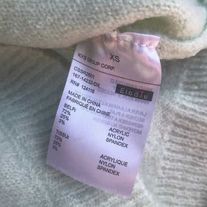 Elodie NWT Sage Lightweight Crew Neck Sweater XS