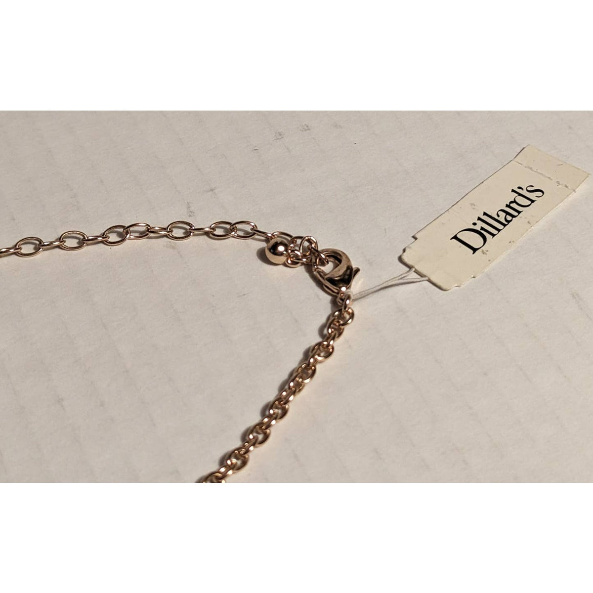 Dillard's NWT Golden Tone Layered Statement Necklace Chain 37" Costume Jewelry
