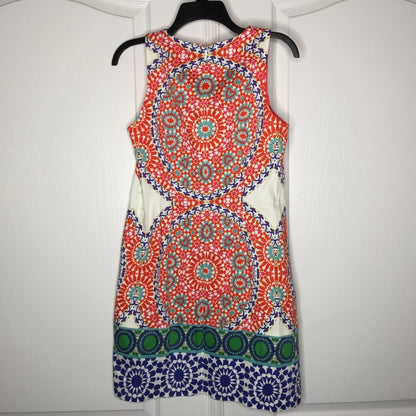 London Style Collection Fit & Flare Dress Knee Length Multicolor Floral Size 6