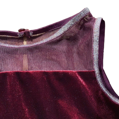Ava & Yelly Girl's Sleeveless Burgundy Tutu Holiday Dress Sz 6 Burgundy NWOT