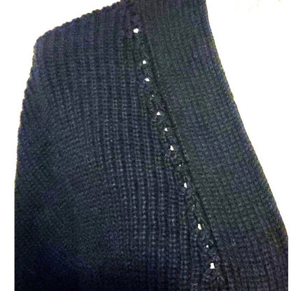 BP. Pointelle Trim Open Front Cardigan Sweater Sz Extra Small/XS in Black NWT
