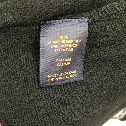 Good Man Brand Colorblock Raglan 100% Merino Wool Sweater Black/Gray SZ XX-Large