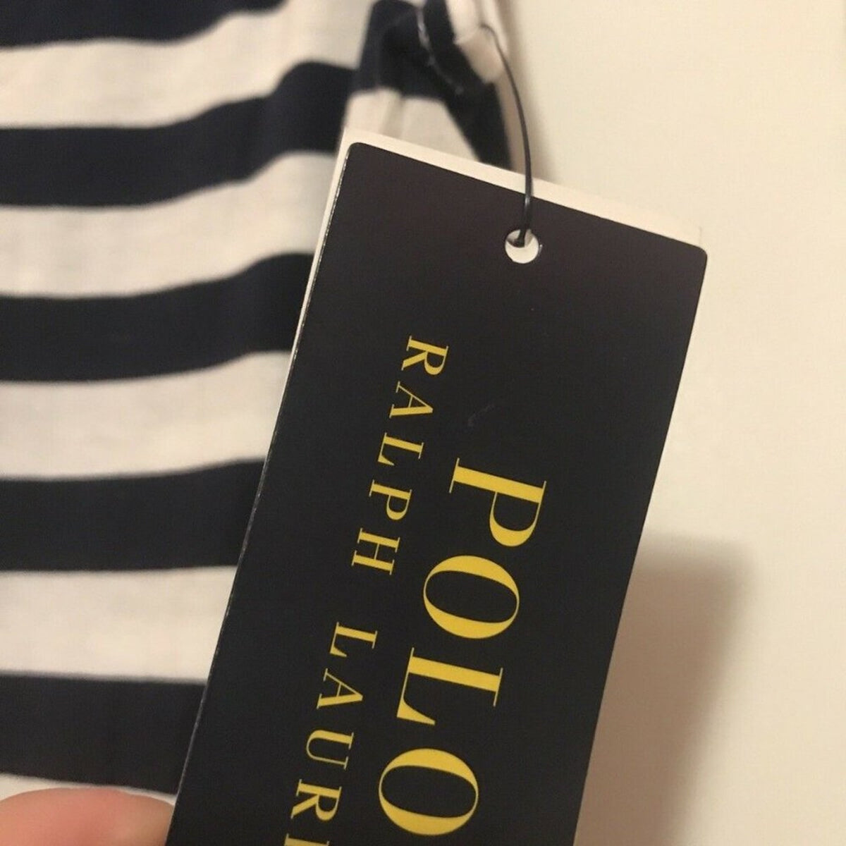 NWT Ralph Lauren Cinched Waist Long Dress Striped Size Small (7)