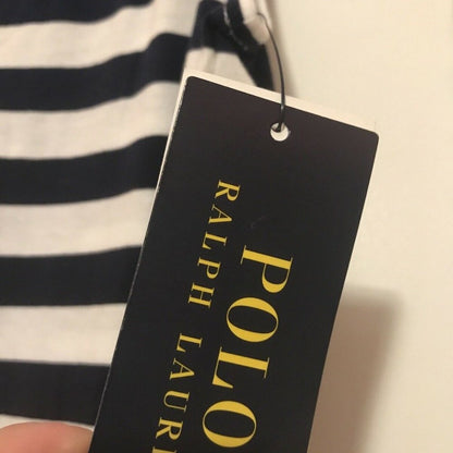 NWT Ralph Lauren Cinched Waist Long Dress Striped Size Small (7)