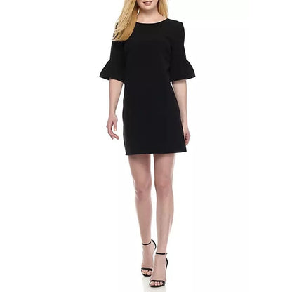 Charles Henry NWT Black Bell-Sleeve Shift Dress Size Small