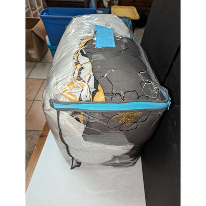 Mi Zone Allison Duvet Floral Design 4 Piece Comforter Set Yellow Full Queen