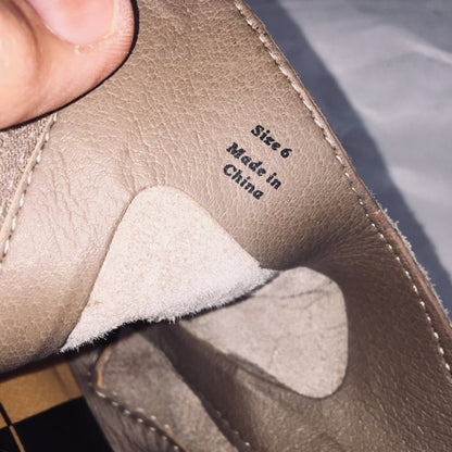 Dolce Vita Ankle Booties Suede Taupe Side Zipper size 6
