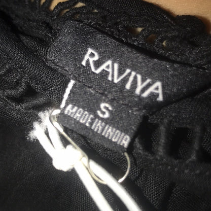 Raviya NEW Black Crochet Swim Cover Up Dress Size Small