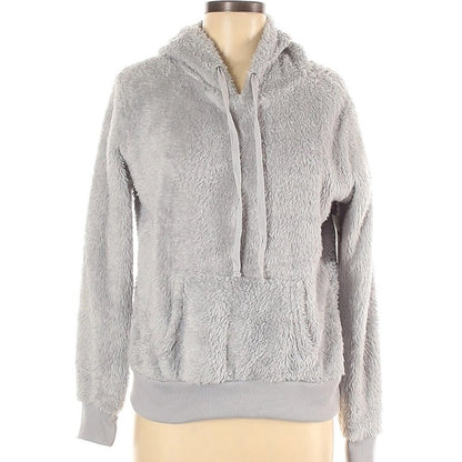 Love by Design NWT Grey Hooded Fleece Jacket Long Sleeves Small