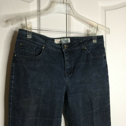 FADED Glory  Mid-Rise Medium Wash Denim Stretch Bootcut Jeans size 8 Petite