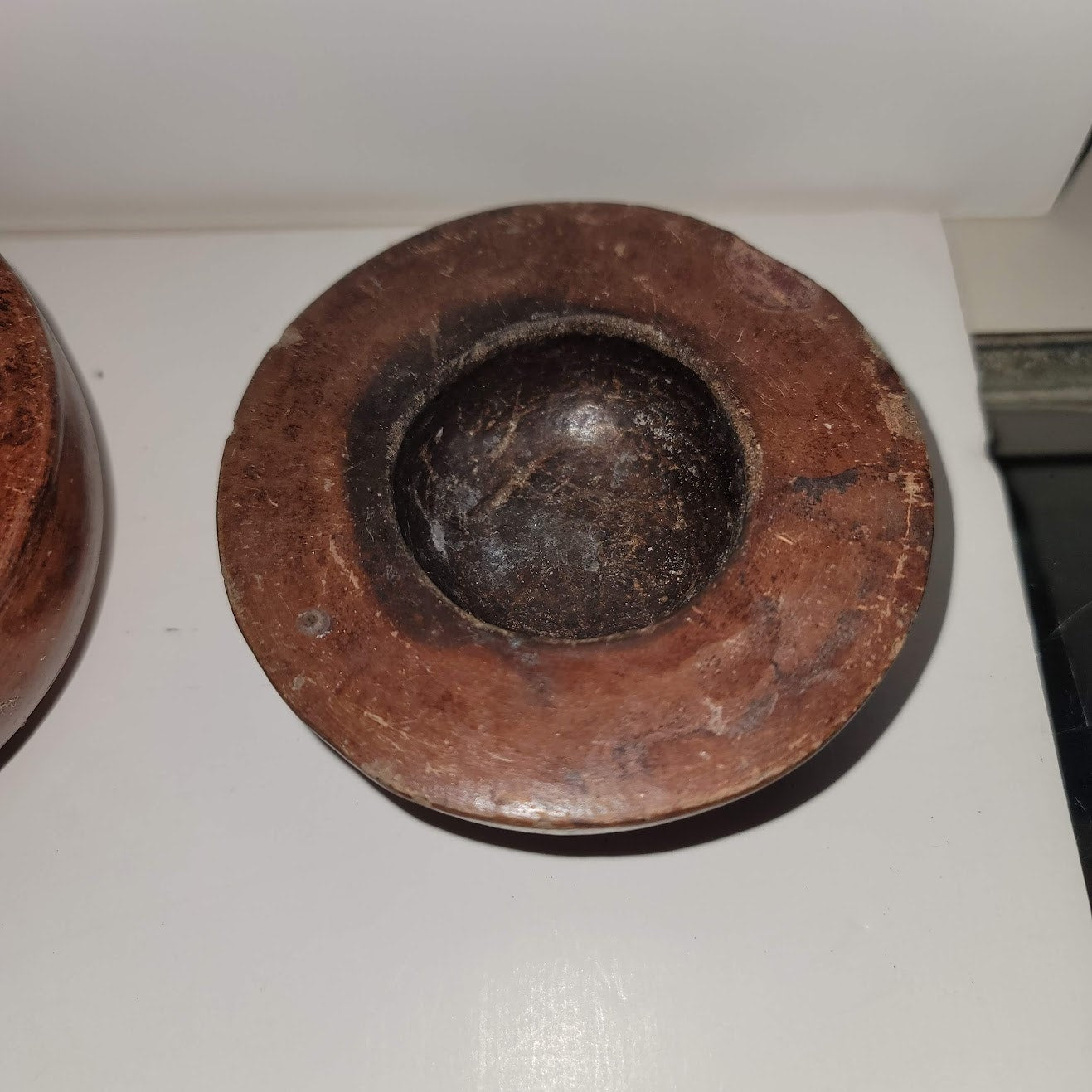 3 PIECE set handmade clay smudge pots incense bowl Candle holders MCM Vessel