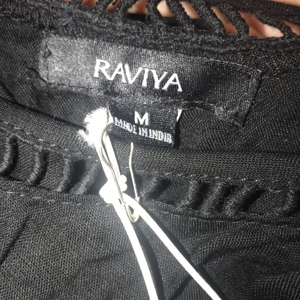Raviya NEW Black Crochet Dress Swim Cover Size Medium