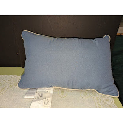 Croscill Janine 18 x 12 Boudoir Decorative Oblong Pillows Blue bejeweled NEW