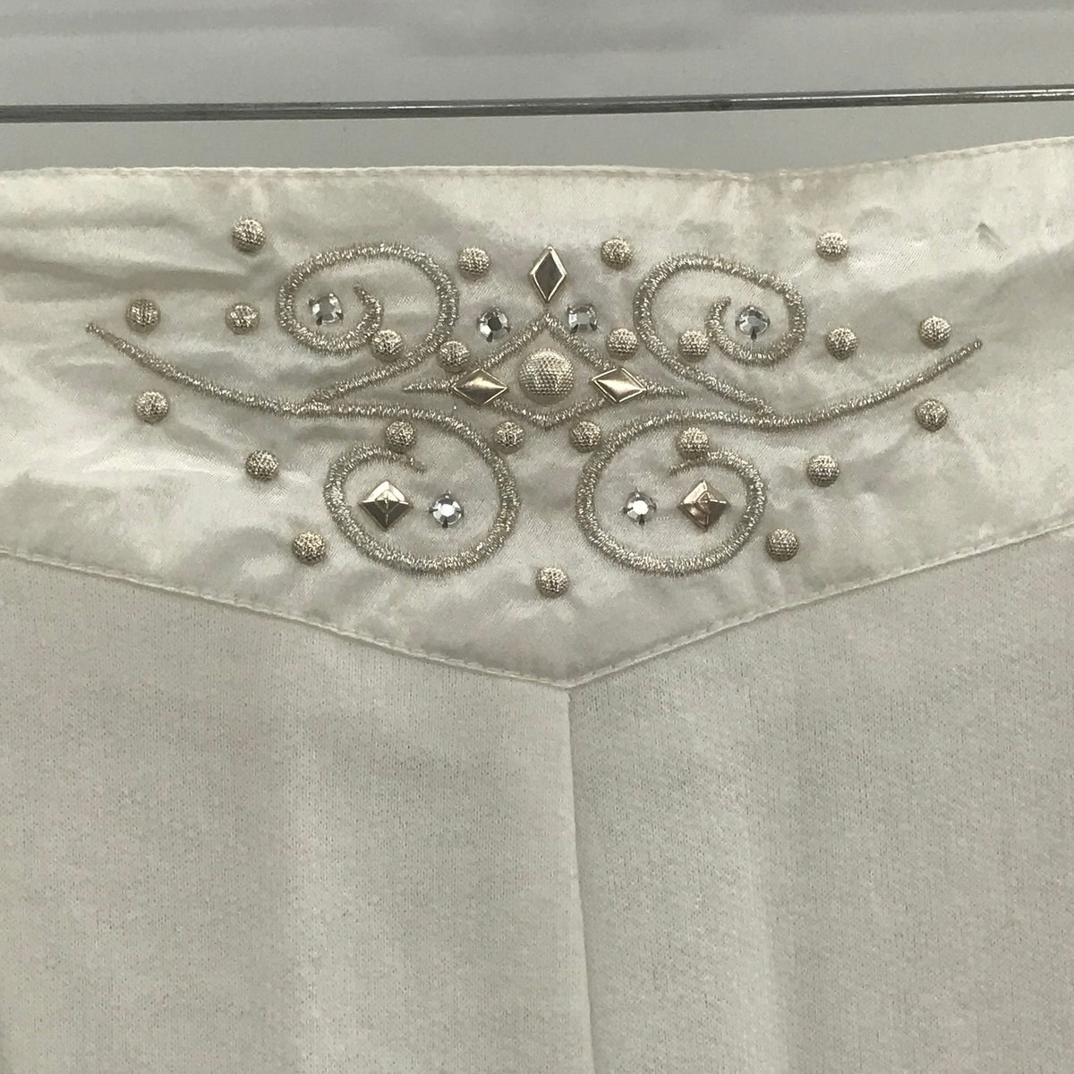 Saint Germain Vintage 2 Piece Sequin High Waist Padded Shirt & Pant Set XL New