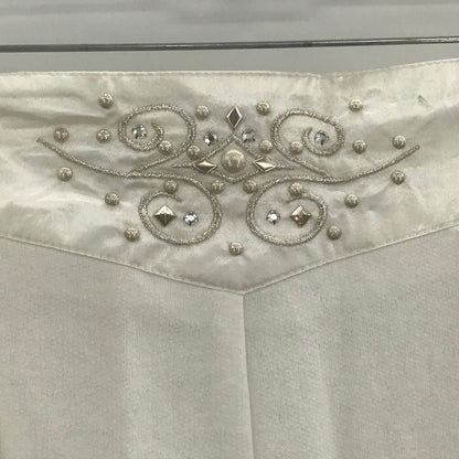 Saint Germain Vintage 2 Piece Sequin High Waist Padded Shirt & Pant Set XL New