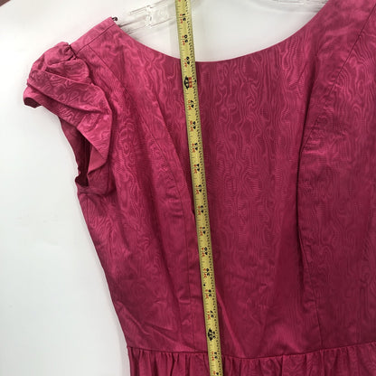 Dessy Creations VINTAGE Round Neck Fit Flare Party Dress Cap Short Sleeves SZ 10