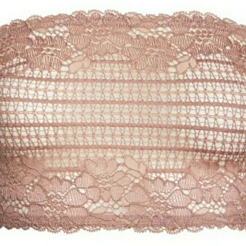 FP Free People Intimately Camila Bandeau Bralette VINTAGE ROSE  X-Small $38 NWT
