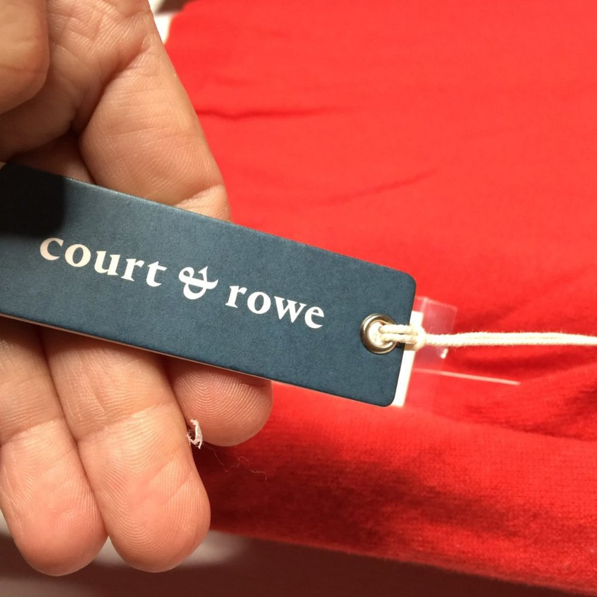 Court & Rowe Pullover Sweater Holland Turtle Neck Long Sleeve Red Size Large NEW