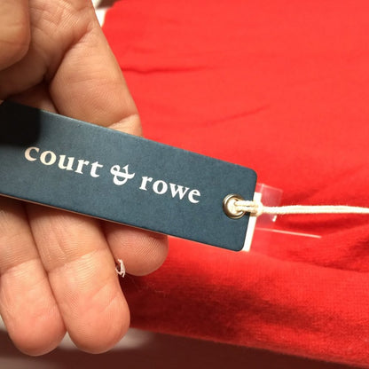 Court & Rowe Pullover Sweater Holland Turtle Neck Long Sleeve Red Size Large NEW