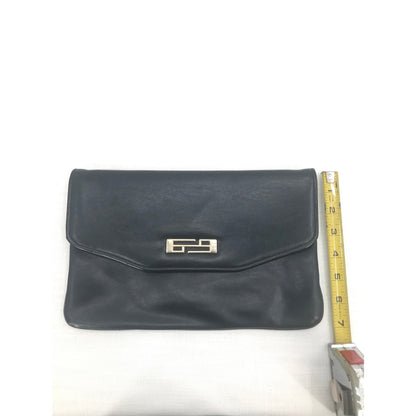 Vintage Women's Clutch Purse Snap Button Black Size One Bag