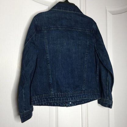 Tractr Girls Basic Denim Jacket Long Sleeve Front Button Size 6
