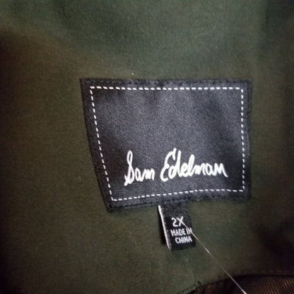 NEW Sam Edelman Faux Fur Trim Down Parka Coat Size 2 XL