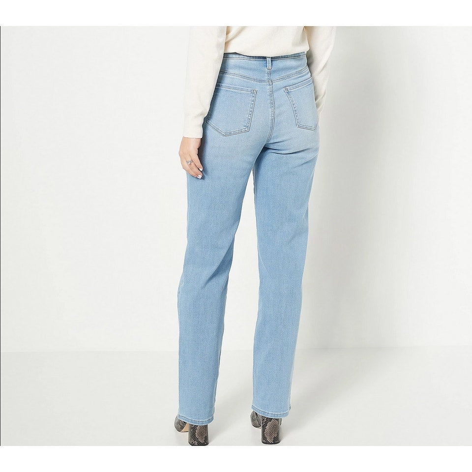 NYDJ Not Your Daughters Jeans Womens Barbara Bootcut Size 14 Blue Light Wash NWT