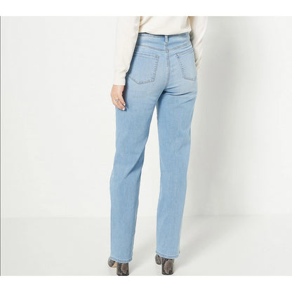 NYDJ Not Your Daughters Jeans Womens Barbara Bootcut Size 14 Blue Light Wash NWT
