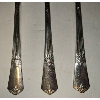 WM Rogers and Son IS Guild 1935 Forks Striped Filigree Ends Set of 3 Replacement