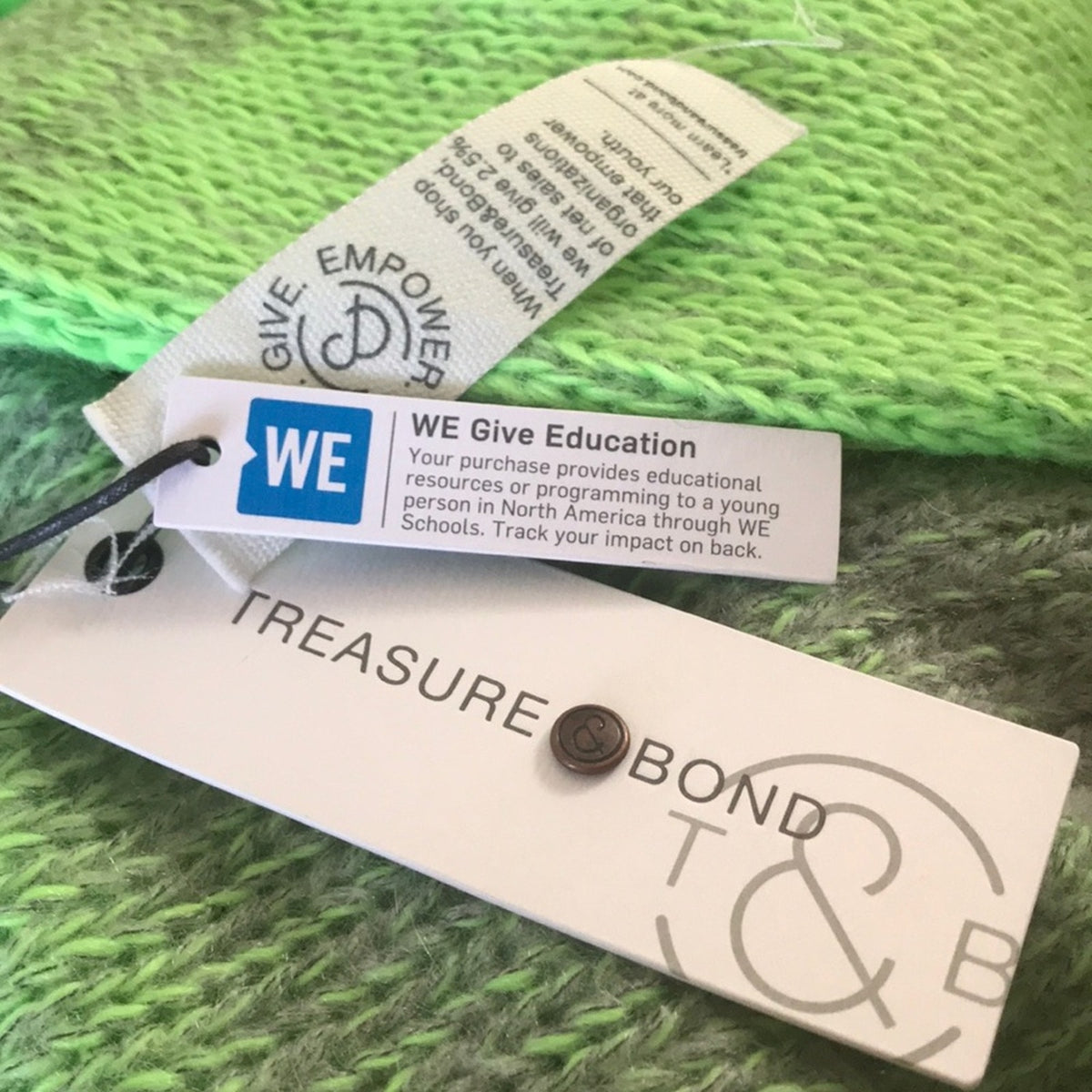 Treasure & Bond NEW Green Space Dye Pullover Size SMALL oversized Ombre cozy