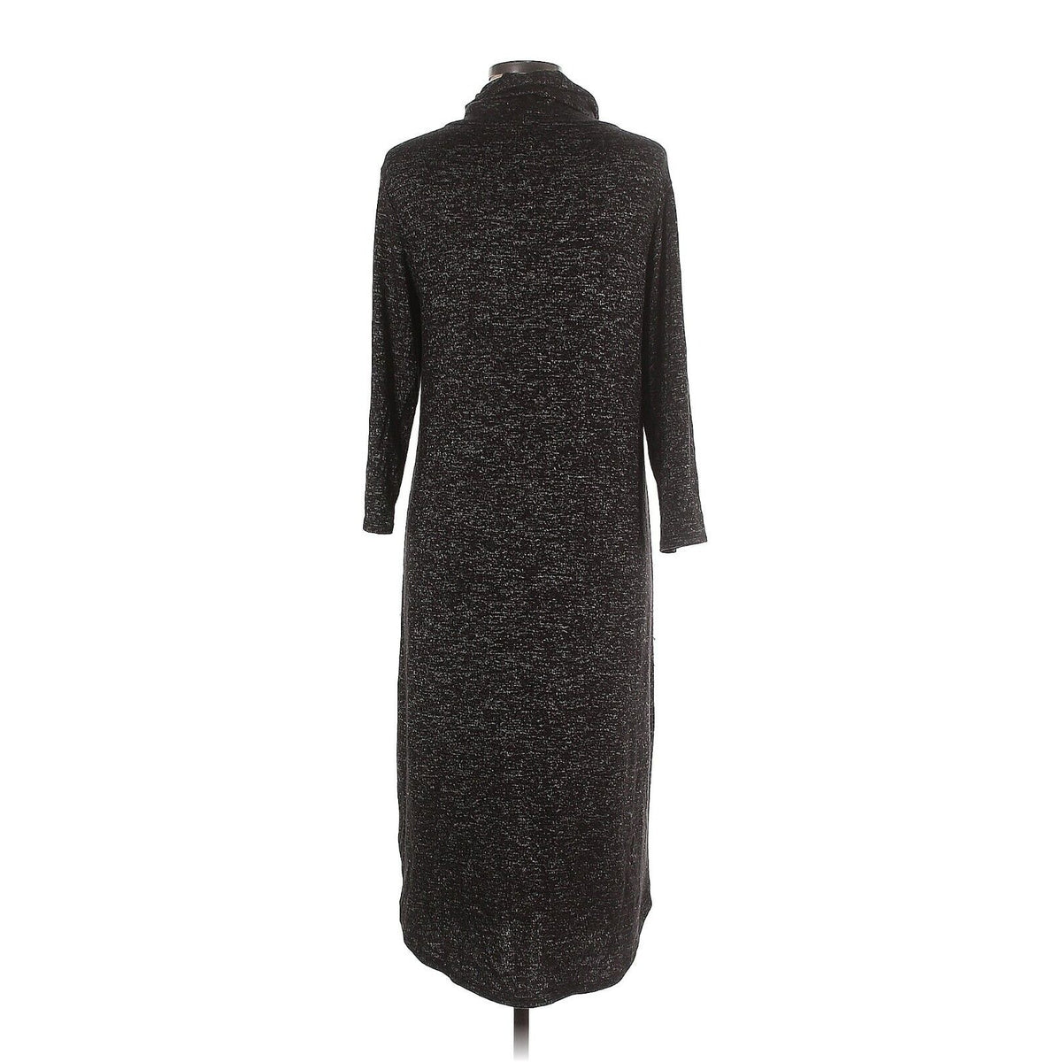 Bobeau Women's Built-In Mask Cowl Neck Sweater Dress Sz XS Extra Small Black NWT
