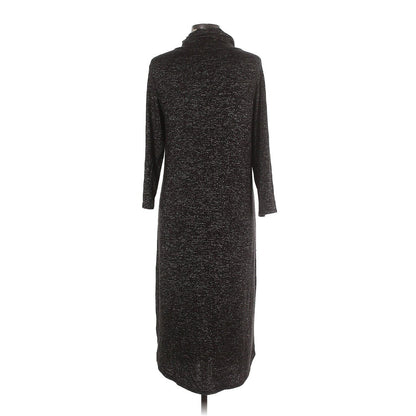 Bobeau Women's Built-In Mask Cowl Neck Sweater Dress Sz XS Extra Small Black NWT
