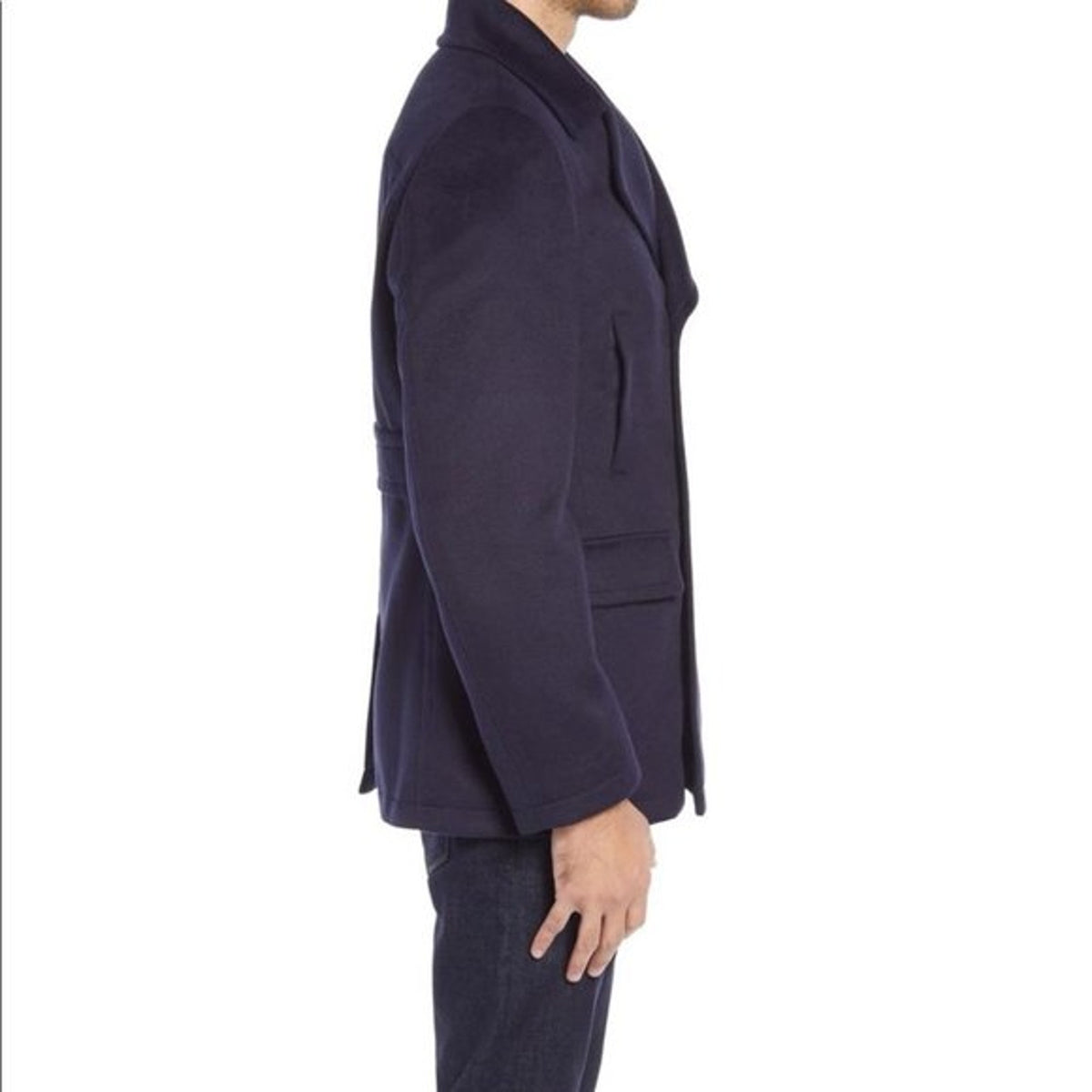 Nordstrom NWT Double Breasted Peacoat Navy Size XL