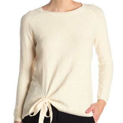 NWT T Tahari Textured Knit Tie Pullover Sweater Size XLarge